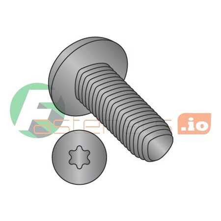 Newport Fasteners Thread Forming Screw, #8-32 x 5/8 in, Black Oxide Steel Pan Head Torx Drive, 10000 PK 105014